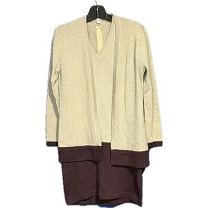 St. John Knit Merlot Dress Jacket Set Sz 4? - See Description